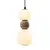 Maxlight p0628 lampa wiszaca modern opal + medium brown 13w