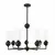 Maxlight p0632 lampa wisząca nova black 7l