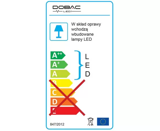 Dobac Niteo A White 12W WL392A-WH Kinkiet