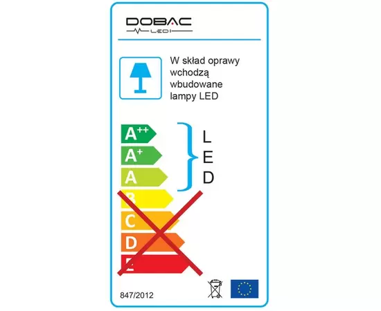 Dobac Baltic Trimless Double Heads White 2x8W KT6645-2-WH Oprawa podtynkowa