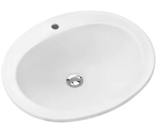 Olympia Ceramica Linea lavabi 58x49cm Umywalka wpuszczana w blat biała