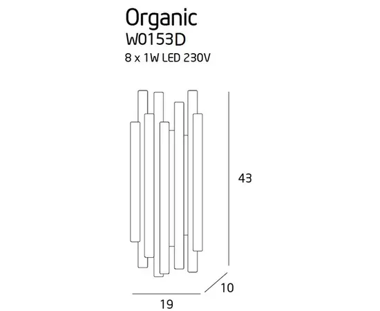 MAXLIGHT Organic Copper W0153D Kinkiet z funkcją ściemniania światła DARMOWA WYSYŁKA W 24h