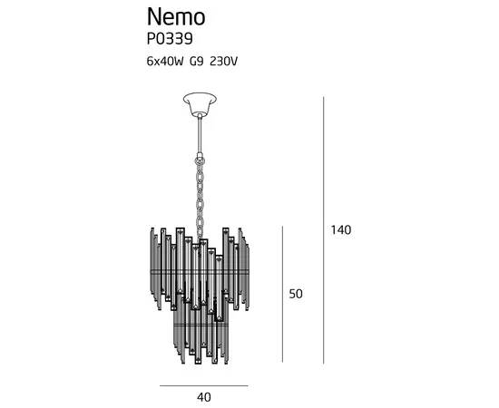 Maxlight nemo  lampa wisząca mała