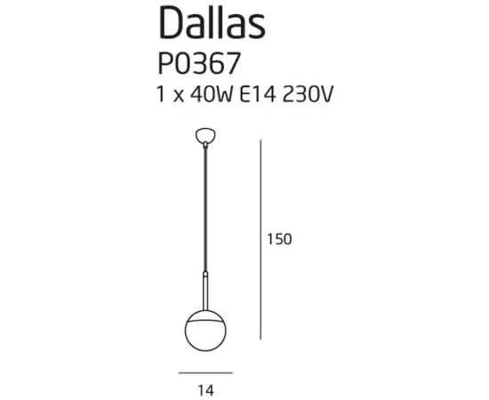 MAXLIGHT Dallas P0367 lampa wisząca  DARMOWA WYSYŁKA W 24h