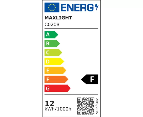 Maxlight Charon C0208 Lampa Sufitowa Czarna IP65