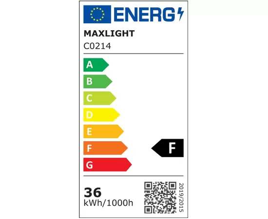 Maxlight roundy c0214 plafon czarny ip54