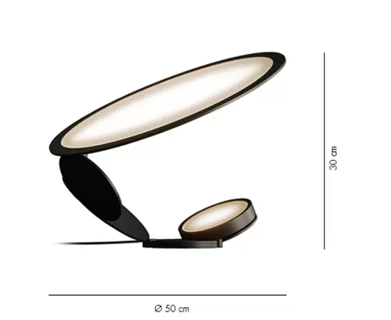 Axolight Cut Lampa Stołowa Czarna LTCUTXXXNEXX