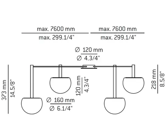 Estiluz Circ Lampa Sufitowa R12.2S2M