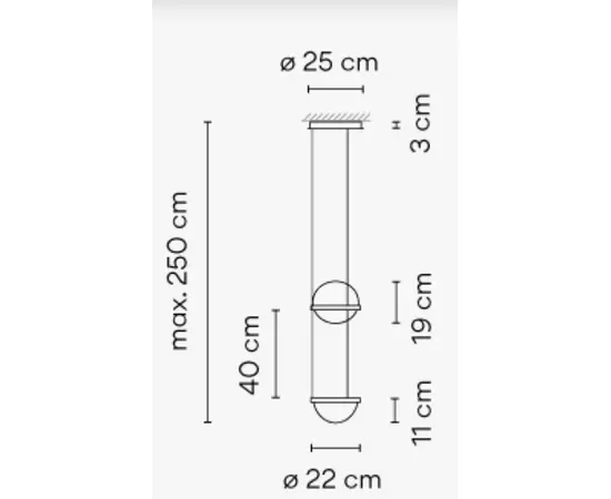 Vibia Palma Lampa Wisząca Biała 3724