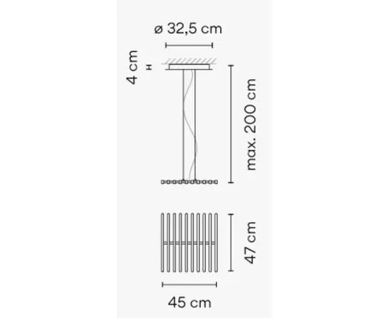 Vibia Rhythm Horizontal Lampa Wisząca 2110