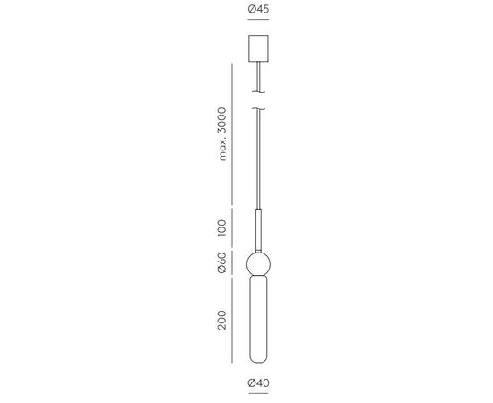 Aromas Delie Lampa Wiszaca Złota/Czarny Marmur C1224