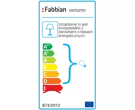 Fabbian Beluga White Lampa Sufitowa/Plafon D57 G27 01