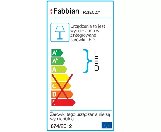 Fabbian Cloudy Lampa Sufitowa/Plafon F21 E02 71