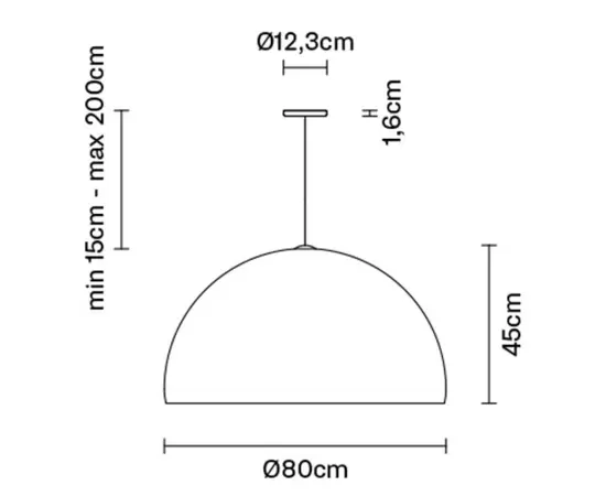 Fabbian Oru Lampa Wisząca F25 A08 41