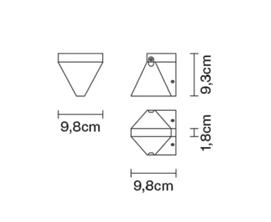 Fabbian Tripla Kinkiet F41 D01 11