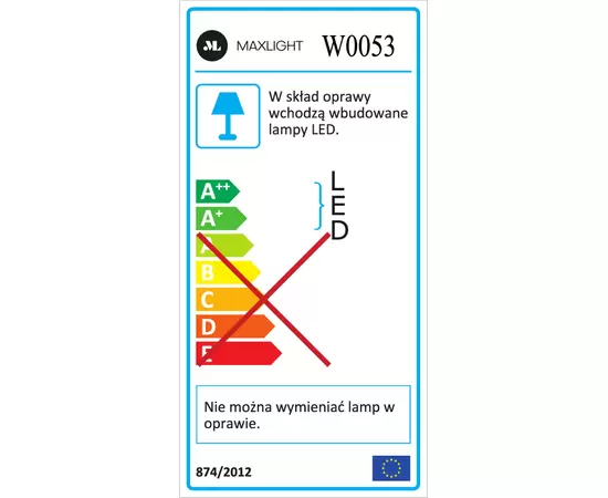 MAXLIGHT Hugo W0053 kinkiet DARMOWA WYSYŁKA W 24h