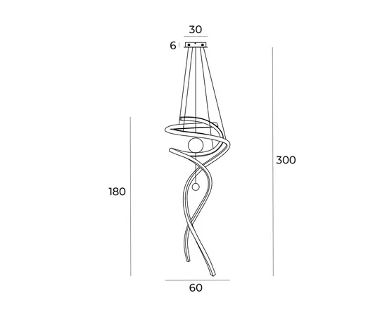Maxlight ritz p0483d lampa wisząca złoto szczotkowane