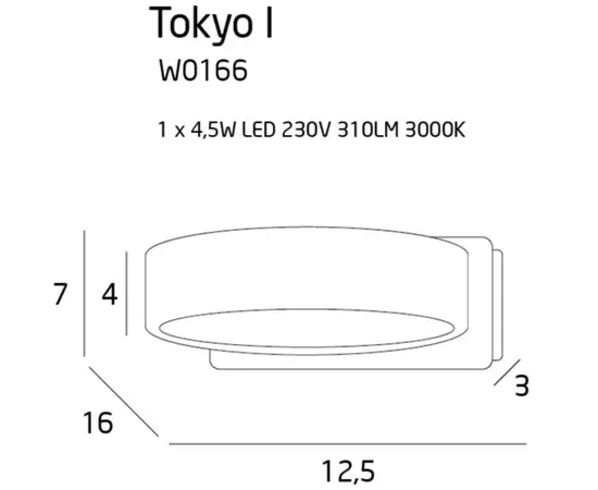 Maxlight tokyo w0166 kinkiet biały darmowa wysyłka w 24h