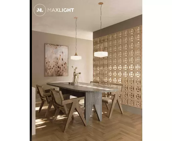 Maxlight Yama P0466 Lampa Wisząca Złoto Szczotkowane