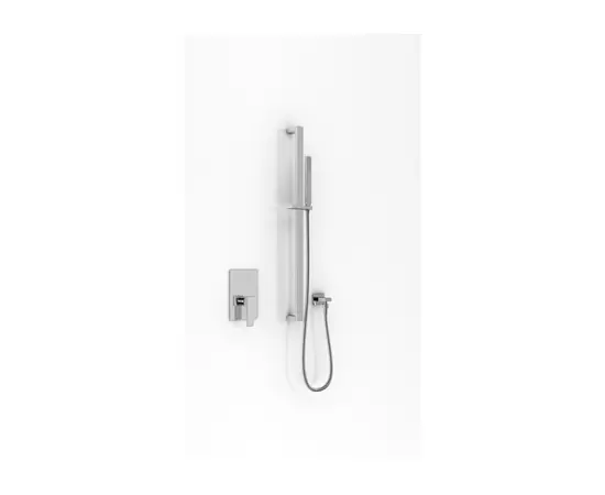 Kohlman Axis Zestaw Prysznicowy Podtynkowy z drążkiem 66cm Chrom QW220NSP2
