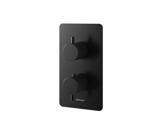 Kohlman Axel Black Bateria Wannowa Termostatyczna Podtynkowa Czarny mat QW432AB