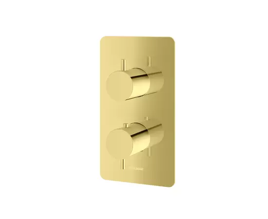 Kohlman Axel Gold Bateria Wannowa Termostatyczna Podtynkowa Złota QW432AGD