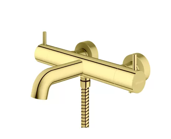 Kohlman Axel Gold Bateria Wannowa Termostatyczna Złota QW710AGD