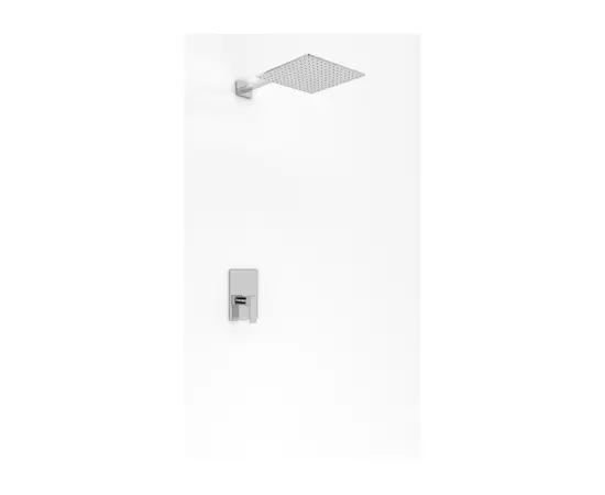 Kohlman Excelent Zestaw Prysznicowy Podtynkowy z deszczownicą 40cm Chrom QW220HQ40