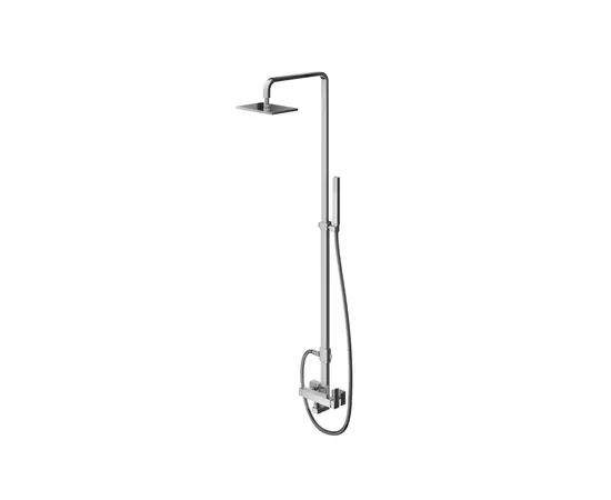 Kohlman Excelent Zestaw Prysznicowy Ścienny Chrom QW276H