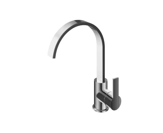 Kohlman Gixs Bateria Umywalkowa z obrotową wylewką Chrom QB150G