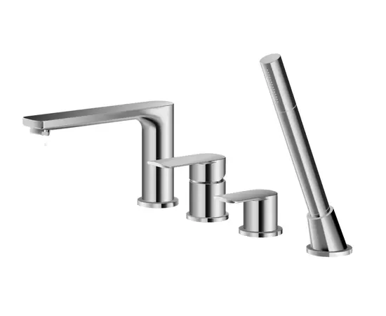 Kohlman Texen Bateria Wannowa 4-otworowa Chrom QB244T