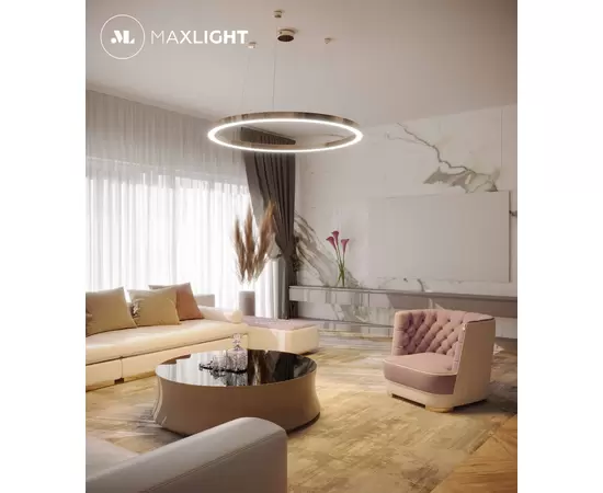 Maxlight luxury p0370d lampa wisząca złota ściemnialna