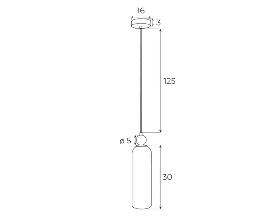 Maxlight p0511 lampa wisząca campanila smoky glass