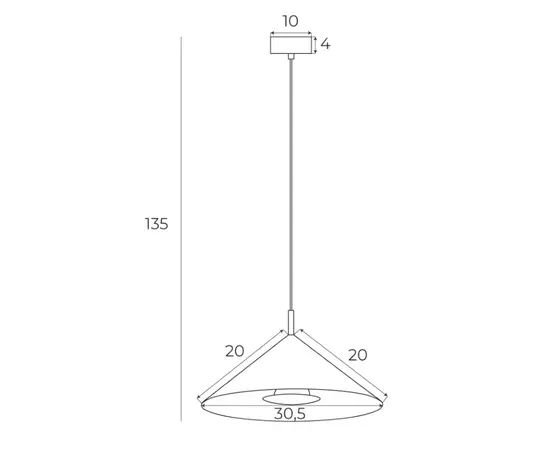 Maxlight vulcano i p0505 lampa wisząca