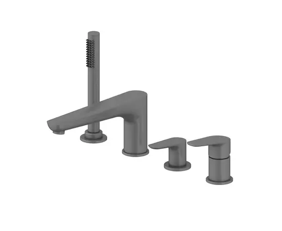 Mobi Nature Gunmetal Brushed Bateria wannowa 4-otworowa Grafit Szczotkowany NTZW3035GMB