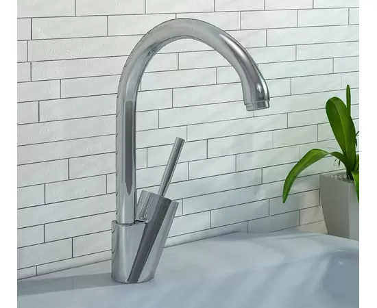 Kohlman maxima bateria umywalkowa z obrotową wylewką chrom qb156m