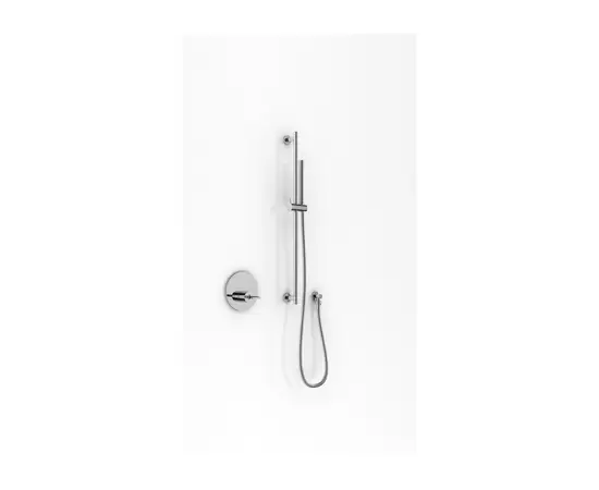 Kohlman Maxima Zestaw Prysznicowy Podtynkowy z drążkiem 65cm Chrom QW220MSP4