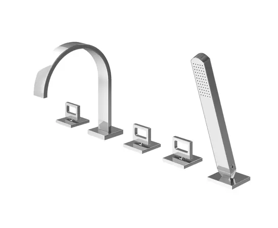 Kohlman Nexen-S Bateria Wannowa 5-otworowa Chrom SQB262U