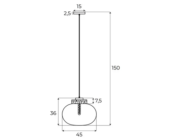 Maxlight moonstone p0518 lampa wisząca amber glass + white marble