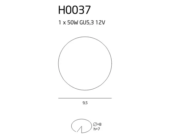 Maxlight fine h0037 oprawa podtynkowa