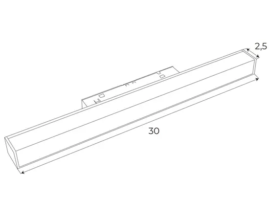 Maxlight magnetic m0001z lampa magnetyczna liniowa system zigbee 12w 634lm 2700/5000k