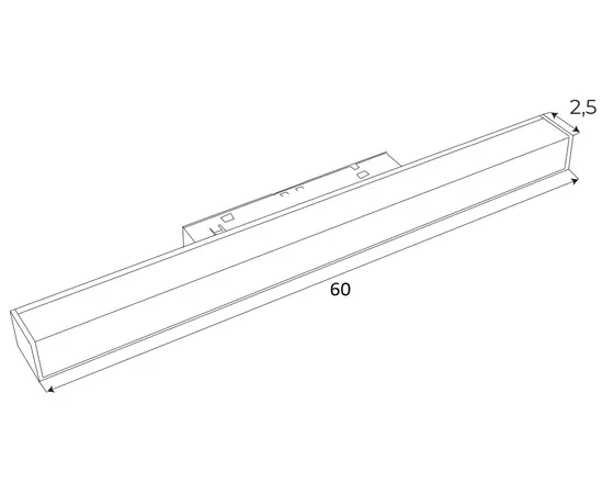 Maxlight magnetic m0002n lampa magnetyczna liniowa system on/off 18w 1126lm 3000k