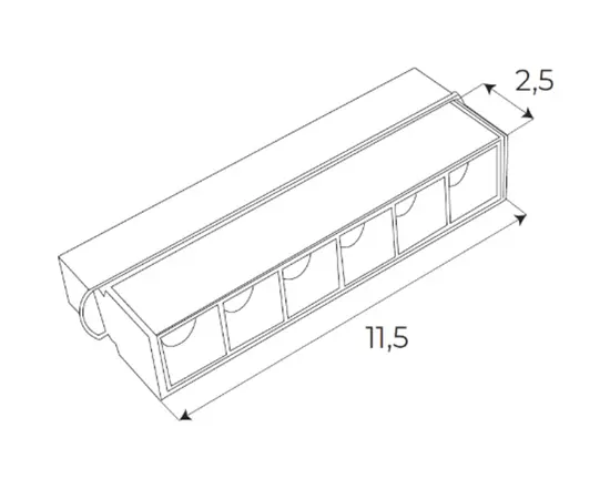 Maxlight magnetic m0003z lampa magnetyczna liniowa system zigbee 6w 340lm 2700/5000k