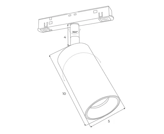 Maxlight magnetic m0009z reflektor magnetyczny system zigbee 12w 664lm 2700/5000k