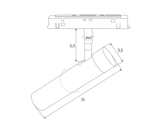 Maxlight magnetic m0011z reflektor magnetyczny system zigbee 8w 578lm 2700/5000k