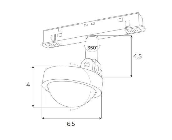 Maxlight magnetic m0018n reflektor magnetyczny system on/off 8w 766lm 3000k