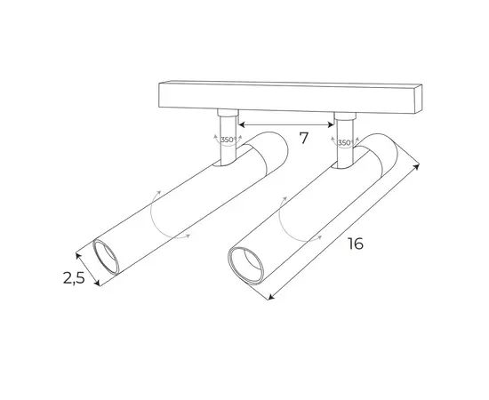 Maxlight magnetic m0020d reflektor magnetyczny podwójny system dali 10w 666lm 3000k