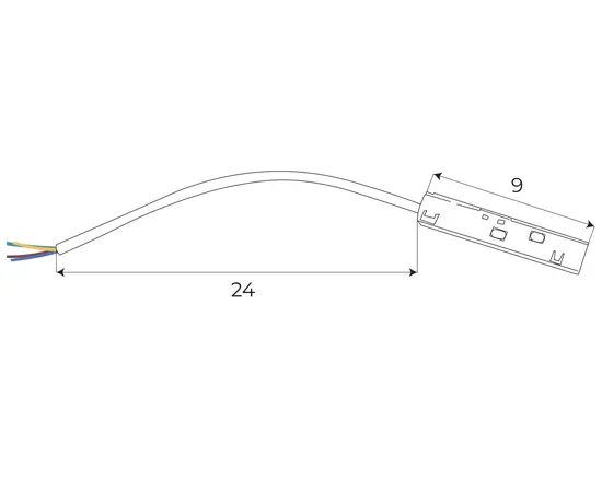 Maxlight magnetic ma0001 zasilanie szyny przy użyciu zasilacza zewnętrznego ma0007