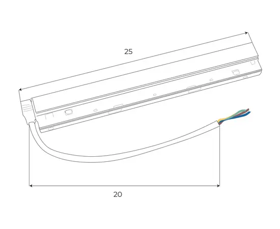 Maxlight magnetic ma0005 zasilacz wewnętrzny 200w do szyn magnetycznych