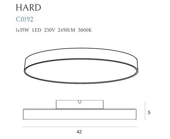 Maxlight hard c0232 lampa sufitowa sterowana z aplikacji tuya